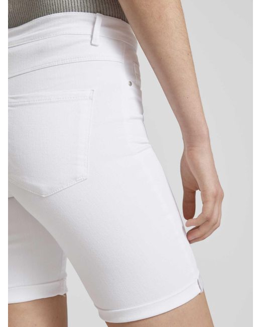 ONLY Korte Slim Fit Jeans in het White
