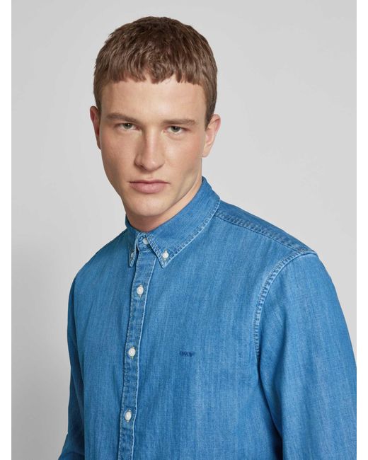 Levi's Regular Fit Jeansoverhemd Met Doorknoopsluiting in het Blue voor heren