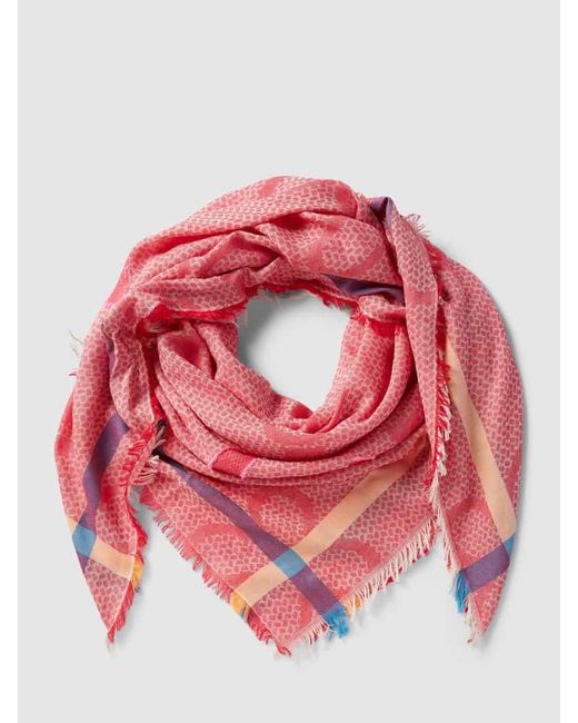 Codello Pink Schal mit Allover-Muster