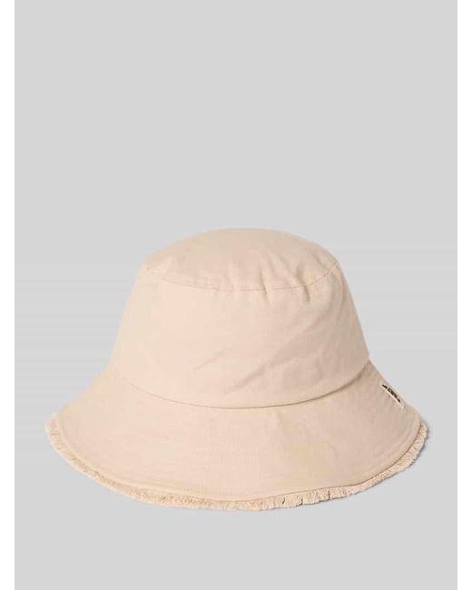 Barts Natural Bucket Hat mit Label-Patch Modell 'HUAHINA'
