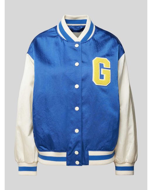 Gant Collegejack Met Labelbadge in het Blue