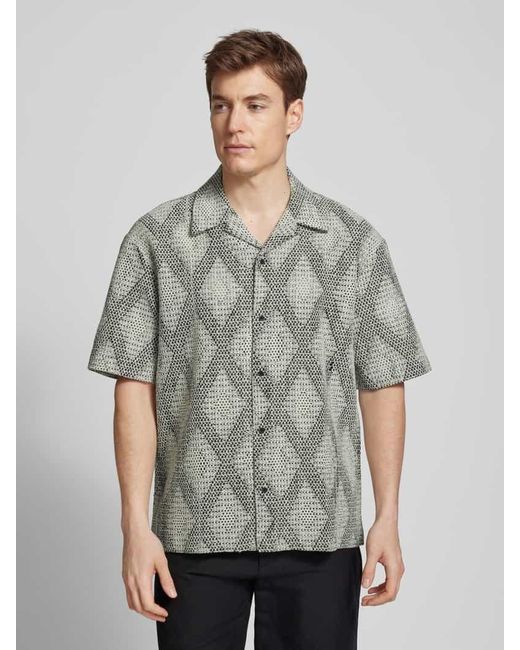 Antony Morato Regular Fit Freizeithemd Mit Resortkragen in Gray für Herren