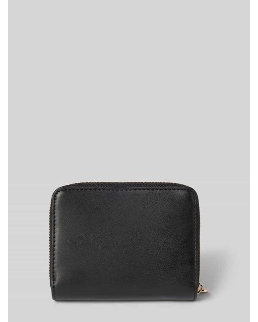 Tommy Hilfiger Black Portemonnaie mit Logo-Applikation