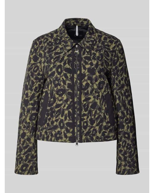 Marc Cain Black Regular Fit Blazer mit Reißverschluss