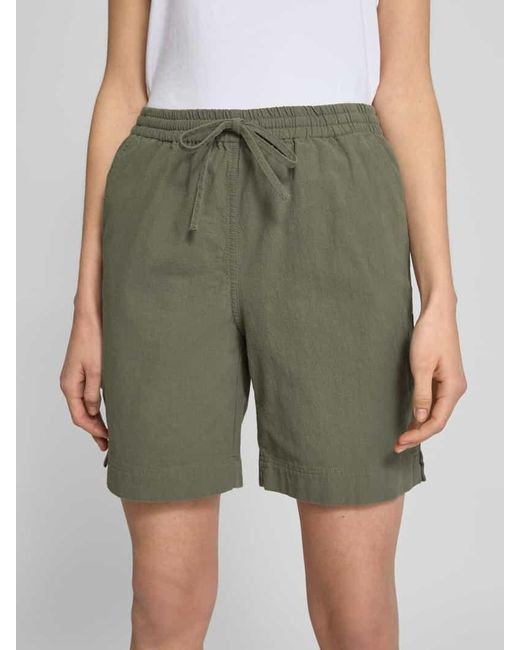 Soya Concept Green Relaxed Fit Shorts mit elastischem Bund Modell 'Cissie'