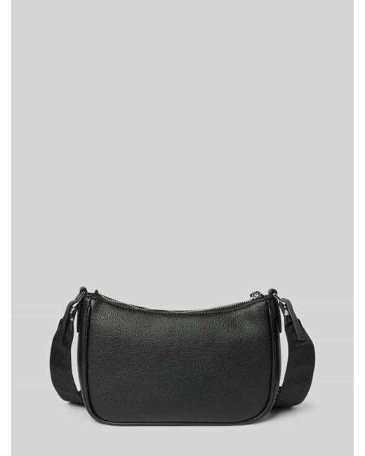 HUGO Black Handtasche Mit Label-Print Modell 'Bel'