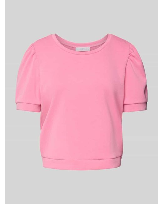 Rich & Royal Pink Sweatshirt in kurzärmeligem Design