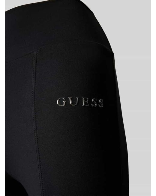 Guess Blue Flared Cut Leggings mit Längsnähten Modell 'MARGOT'