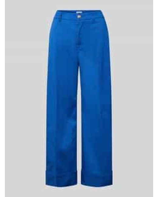 S.oliver Wide Leg Culotte Van Katoenmix in het Blue