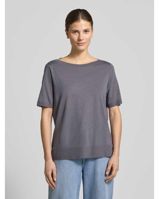Marc O' Polo Gray Regular Fit T-Shirt aus Lyocell-Baumwoll-Mix