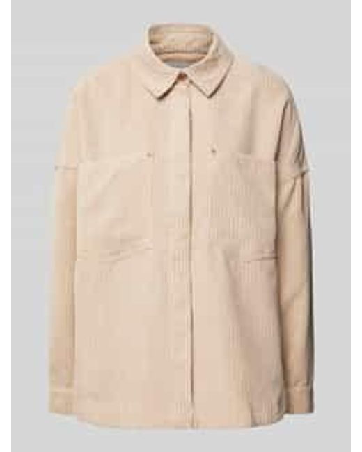 ONLY Oversized Overhemdjack Van Corduroy in het Natural