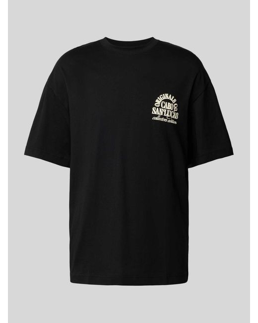 Jack & Jones T-shirt Met Statementprint in het Black voor heren