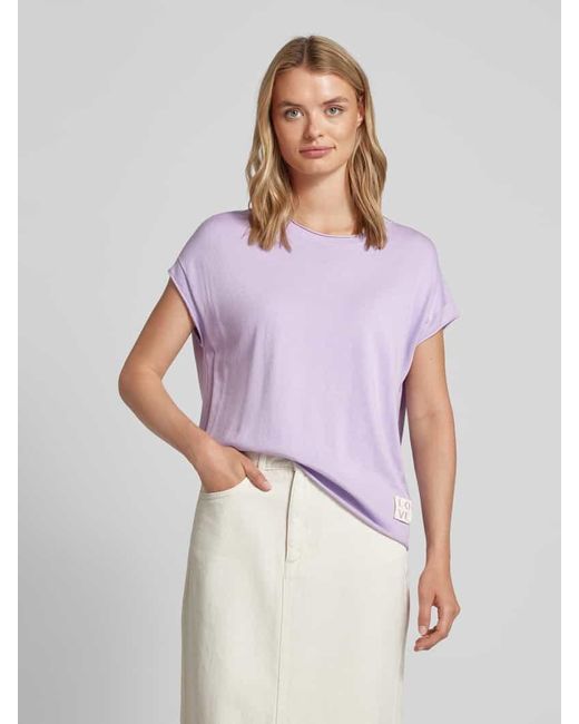 LIEBLINGSSTÜCK Purple T-Shirt mit Label-Detail Modell 'Karista'