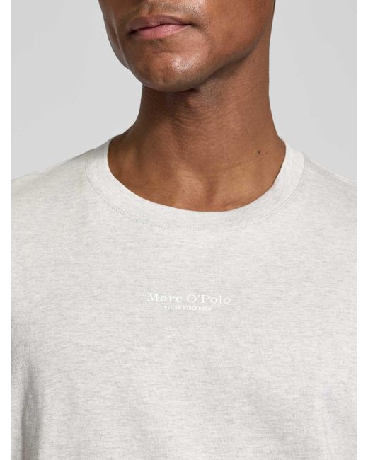 Marc O' Polo Regular Fit T-Shirt Van Puur Katoen in het White voor heren