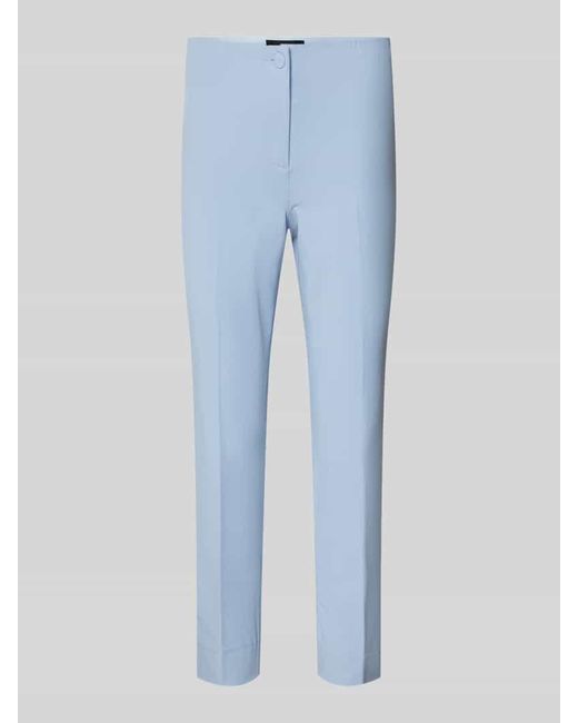 Cambio Blue Slim Fit Hose mit Knopfverschluss Modell 'SUMMER'