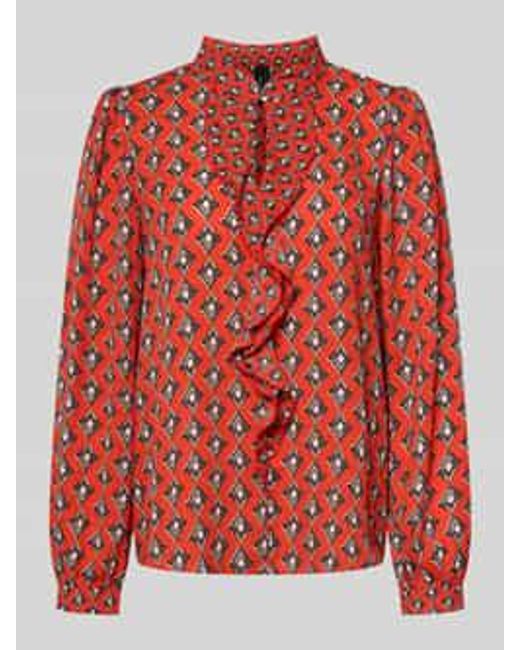 Marc Cain Blouses Lange Mouw in het Red