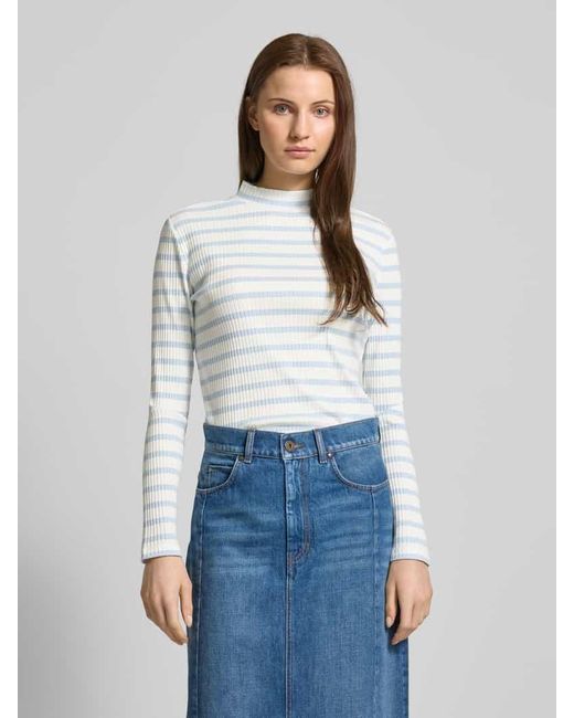 S.oliver Gray Shaped Fit Langarmshirt Mit Baumwoll-Anteil