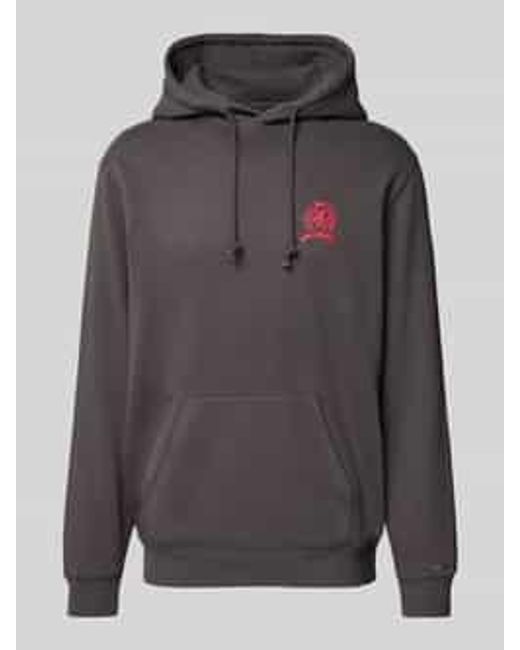 Tommy Hilfiger Regular Fit Hoodie Van Katoenmix in het Gray voor heren