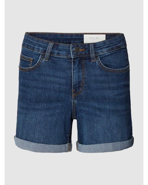Noisy May Korte Jeans Met 5-pocketmodel in het Blue
