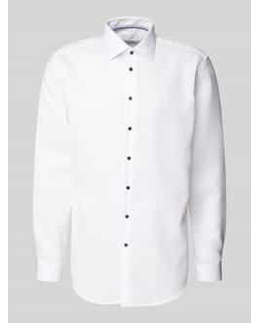Christian Berg Men Regular Fit Zakelijk Overhemd Met Extra Lange Mouwen in het White voor heren
