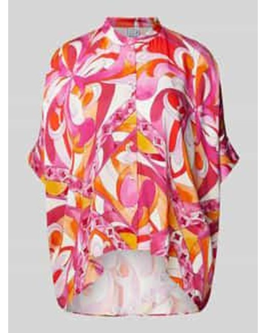 Emily Van Den Bergh Blouse Met All-Over Print in het Pink