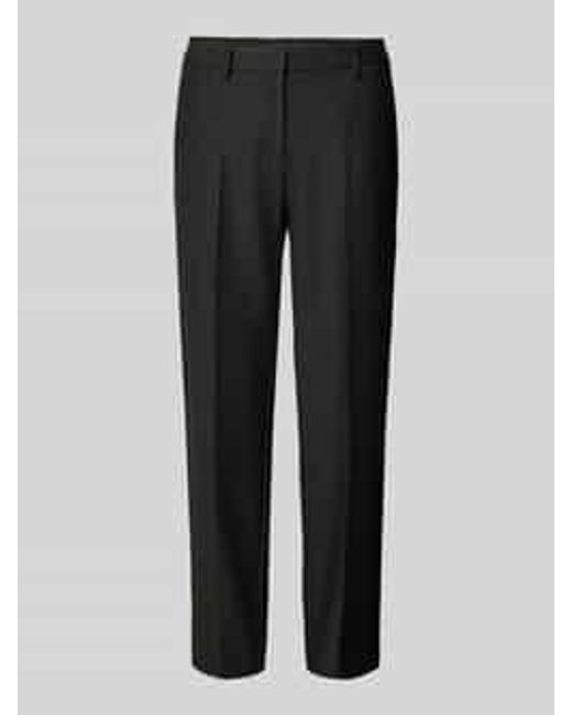 Cambio Stoffen Broek Met Bandplooien, Model 'Krystal' in het Black