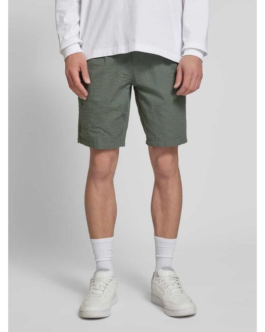 Only & Sons Regular Fit Shorts mit Strukturmuster Modell 'LEO LIFE' in Gray für Herren