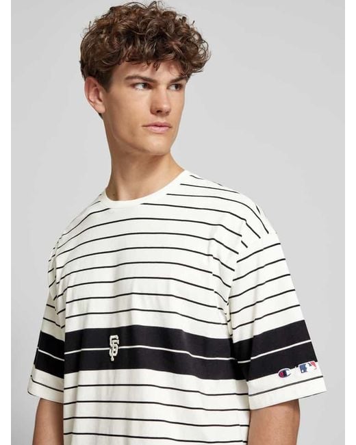 Champion Oversized T-Shirt mit Label-Stitching in Gray für Herren