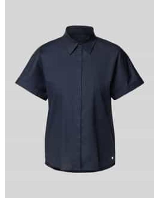Marc Cain Regular Fit Blouse Met 1/2-Mouwen in het Blue