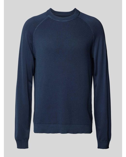 Napapijri Gebreide Pullover Met Raglanmouwen in het Blue voor heren