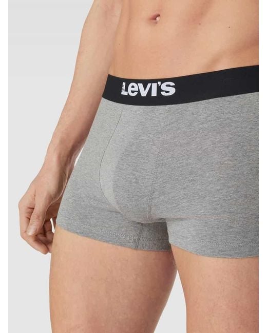 Levi's Trunks Mit Elastischem Logo-Bund Modell 'Solid Basic Trunk' in Gray für Herren