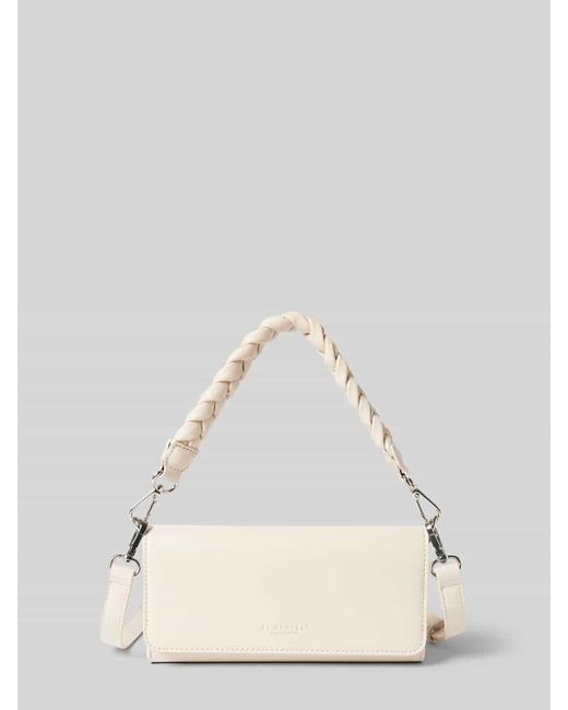 SEIDENFELT Natural Handtasche mit Label-Detail Modell 'MELBU'