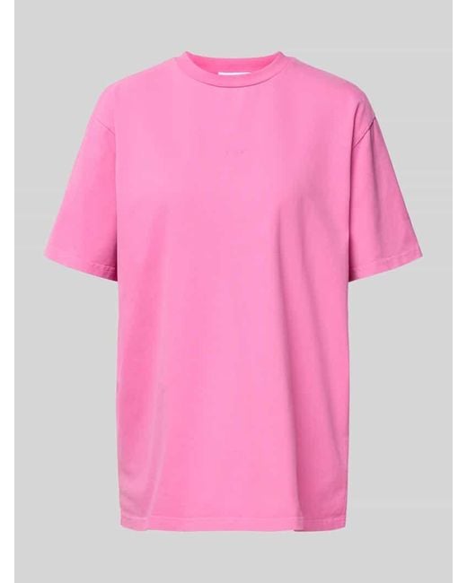Oh April Pink Oversized T-Shirt mit rückseitigem Print