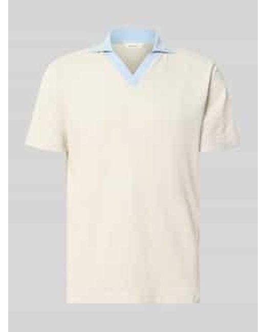SELECTED Poloshirts in het Natural voor heren