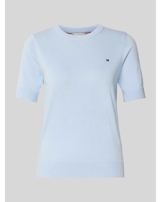 Tommy Hilfiger Regular Fit T-Shirt Van Puur Katoen in het Blue