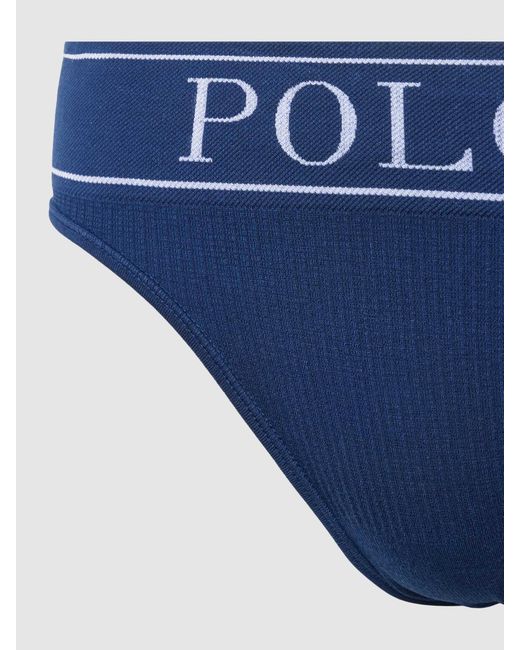 Polo Ralph Lauren Blue Slip mit Logo-Print Modell 'Modern Brief'