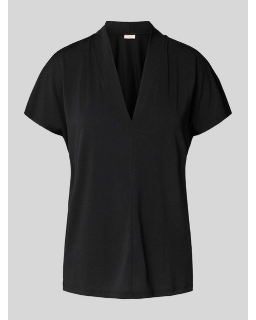 Freequent Regular Fit Blouseshirt Met V-Hals, Model 'Yrsa' in het Black