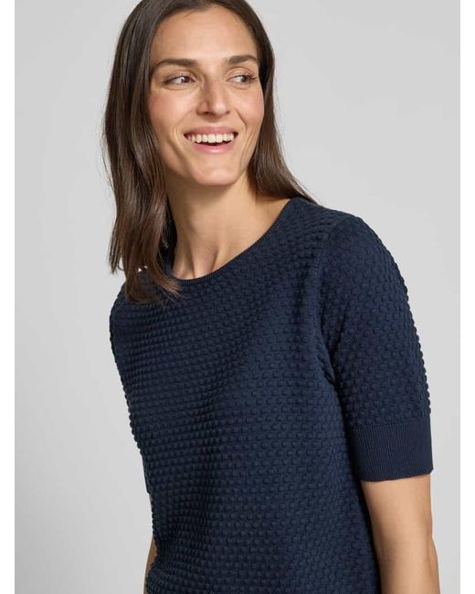 Freequent Blue Strickpullover mit 1/2-Ärmel Modell 'Dodo'