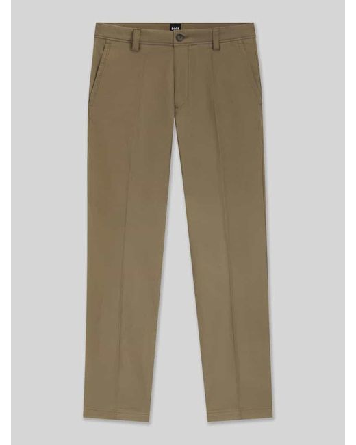 Boss Regular Fit Hose aus Baumwoll-Mix Modell 'C-KENT' in Natural für Herren