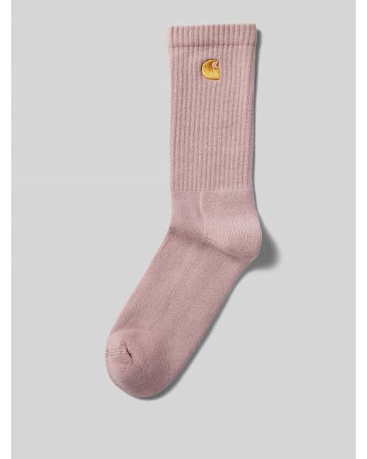 Carhartt Socken mit Label-Stitching in Pink für Herren