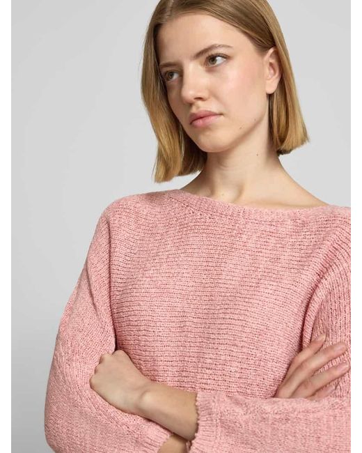 Zero Pink Strickpullover mit 3/4-Arm