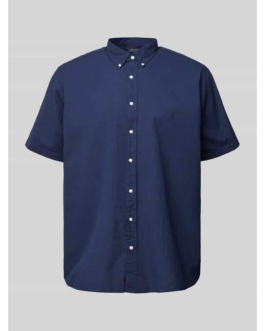 Ralph Lauren PLUS SIZE Freizeithemd mit 1/2-Arm in Blue für Herren