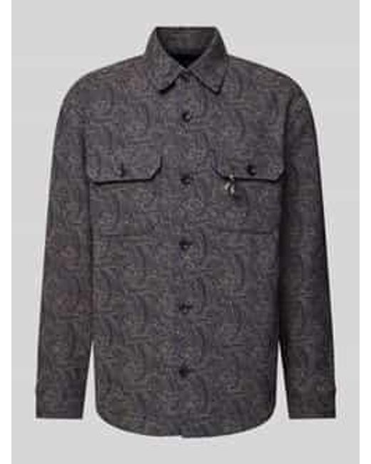 Scotch & Soda Regular Fit Overhemdjack Met Borstzakken in het Gray voor heren