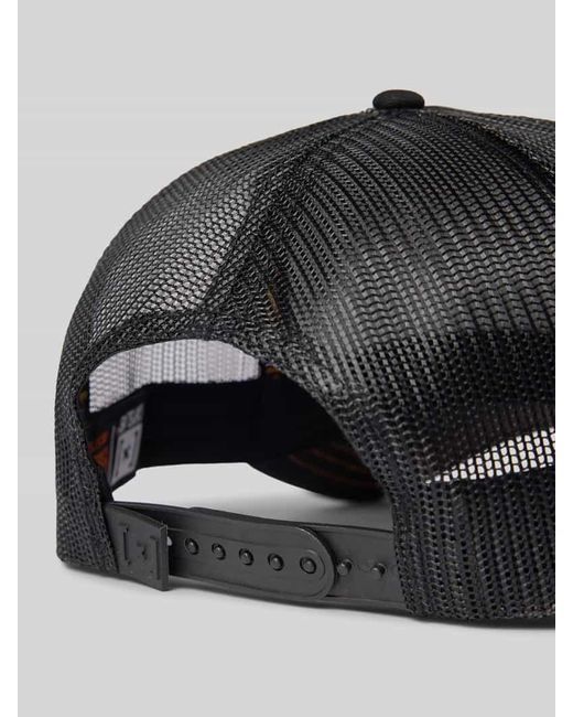 Capslab Basecap mit Motiv-Stitching in Black für Herren