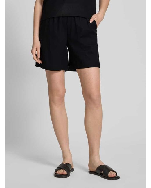 My Essential Wardrobe Black Shorts mit elastischem Bund Modell 'Dias'