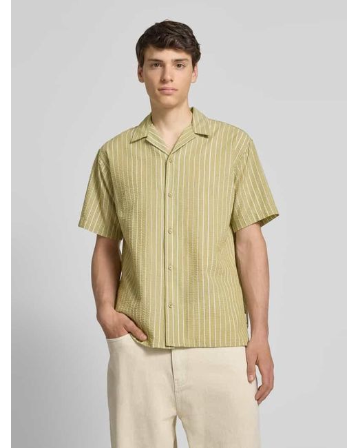 Jack & Jones Freizeithemd mit Knopfleiste Modell 'LUKE' in Yellow für Herren