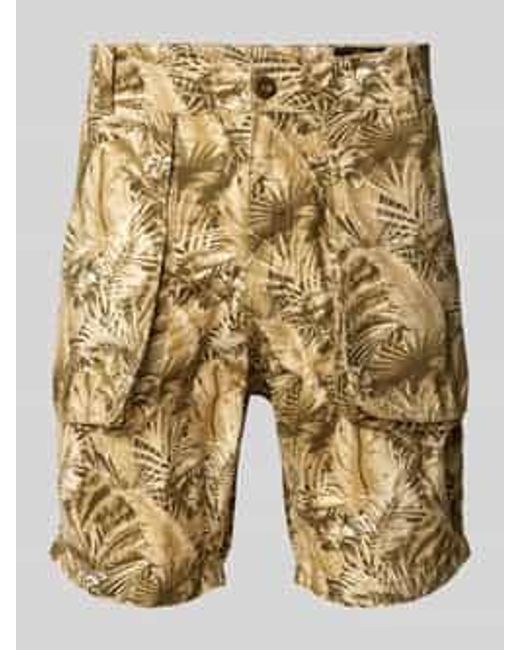 Alpha Industries Regular Fit Bermuda Met Steekzakken in het Natural voor heren