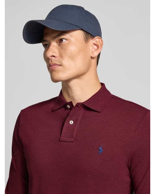 Polo Ralph Lauren Poloshirt mit Label-Stitching in Red für Herren