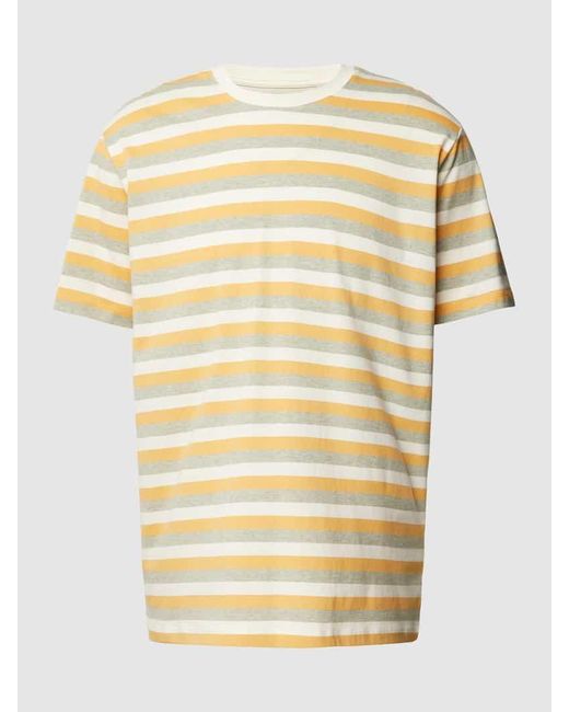 Esprit T-Shirt aus Viskose mit Streifenmuster in Gray für Herren