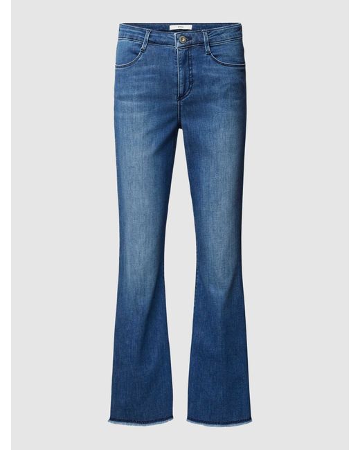 Brax Flared Jeans Met Verkort Model in het Blue